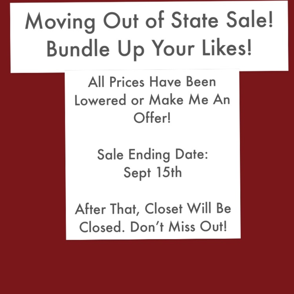 Moving Out of State Closing Sale! 🚗